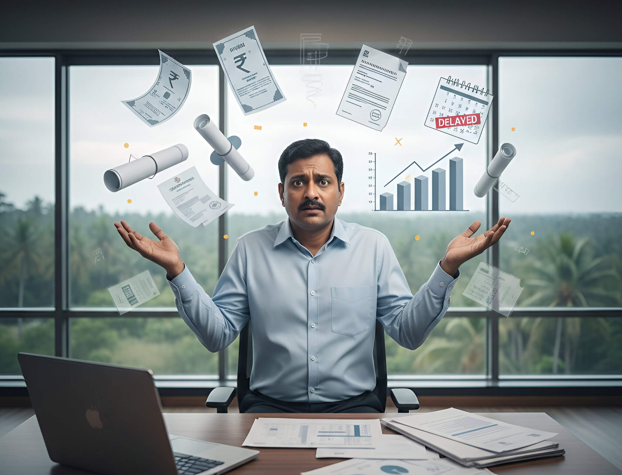 Business owner overwhelmed by infrastructure challenges